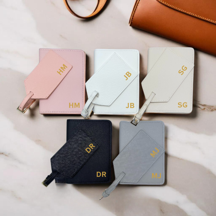 Luggage Tag & Passport Holders (Initials Print)